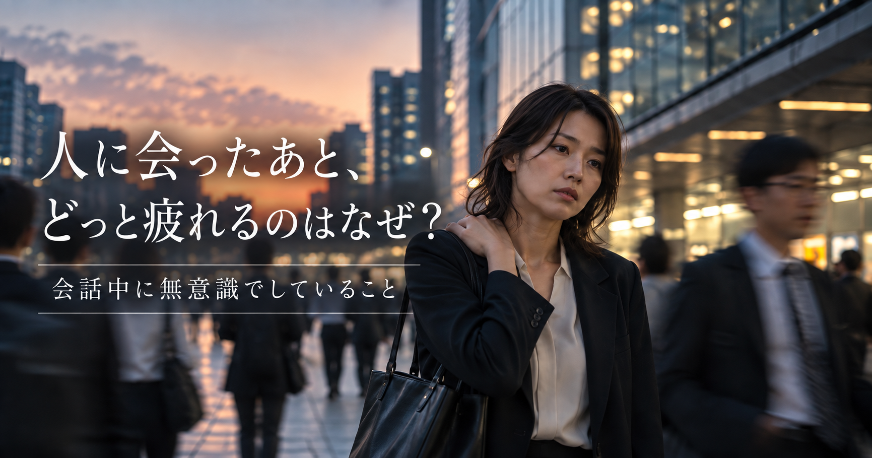 人と会うと、どっと疲れる